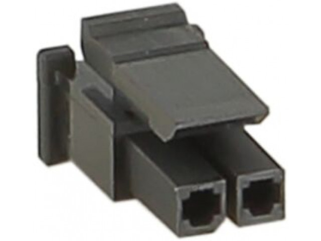 Molex Micro Fit connector behuizing 2 pin > vergrendelingsnokzijde