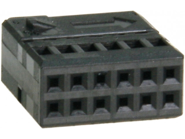 MQS female Behuizing 12-pole Quadlock additional plug (voor: 321025) (Bulk)