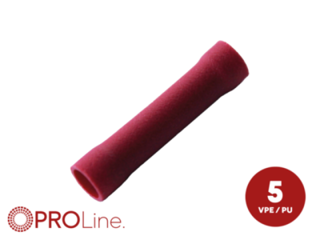 kabelschoen 5stuks 0.5 - 1.5mm2 rood in blister