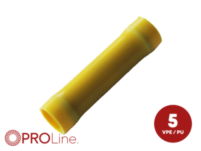 kabeldoorver.5stuks 6.4.0x6.0geel in blister