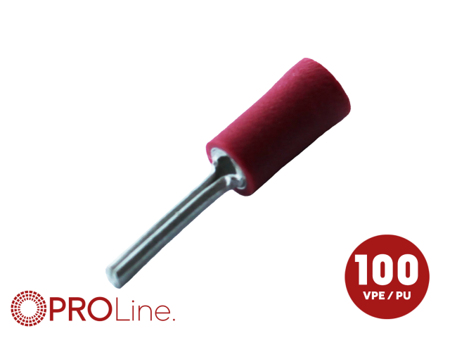 Kabelschoen 0.5x1.5 rood (100stuks) ACV PROLine