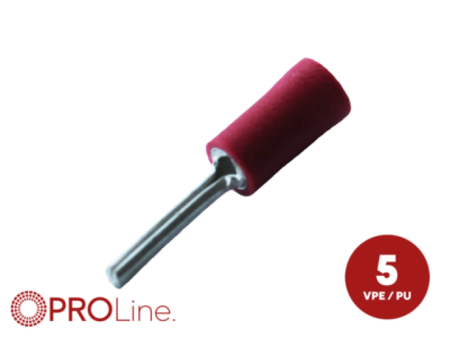 kabelschoen 0.5x1.5 rood 5stuks in blister