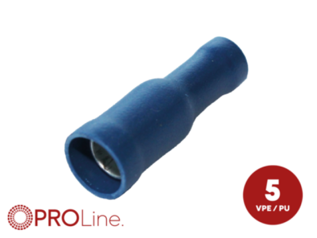 kabelschoen 5stuks 1.5x2.5 blauw in blister