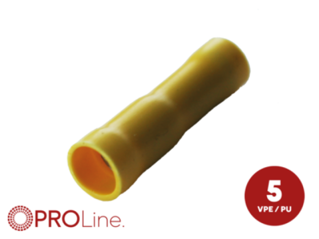 kabelschoen 5stuks 4.0x6.0 geel in blister