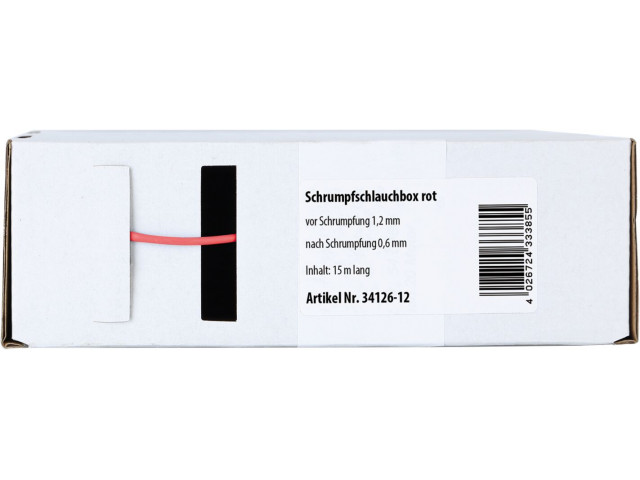 Krimpkous Rood Ø 1.2 mm / Lengte 15 meter