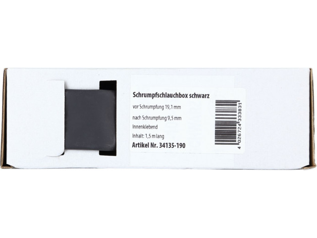 Krimpkous Zwart Ø 19.1 mm / Lengte 1.5 meter