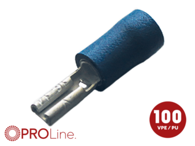 Kabelschoen 2.8x0.8 blauw (100stuks) ACV PROLine