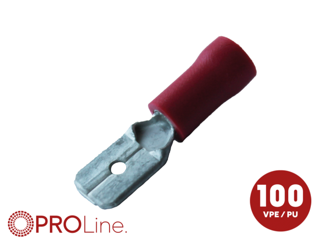 Kabelschoen 2.8x0.8 rood (100stuks) ACV PROLine