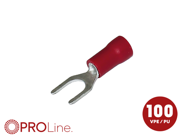 Kabelvork 0.5x1.5 rood M5 (100stuks) ACV PROLine