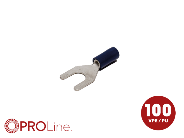 Kabelvork 1.5x2.5 blauw M6 (100stuks) ACV PROLine