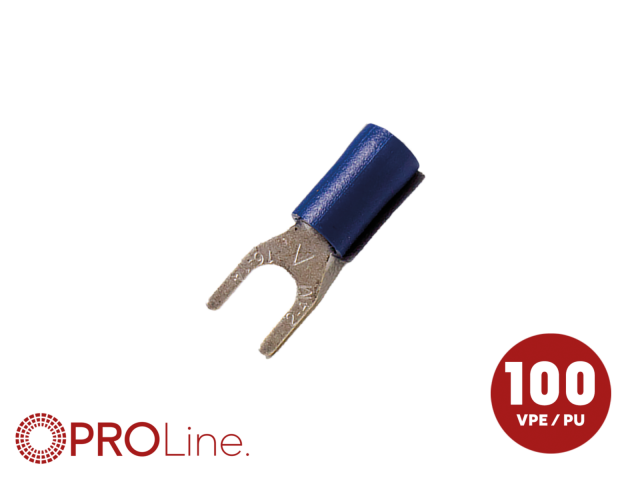 Kabelvork 1.5x2.5 blauw M4 (100stuks) ACV PROLine