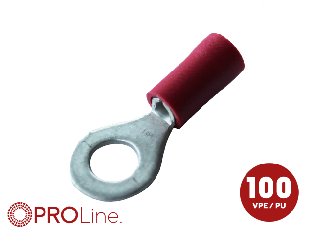 Kabeloog 0.5x1.5 rood M4 (100stuks) ACV PROLine