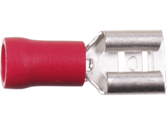 Vlakstekker Rood 0.5 - 1.0 mm² / Breedte 4.8mm (100 stuks)