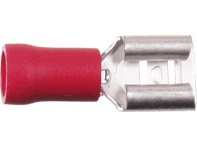 Vlakstekker Rood 0.5 - 1.0 mm² Breedte 6.3 mm (100 items)