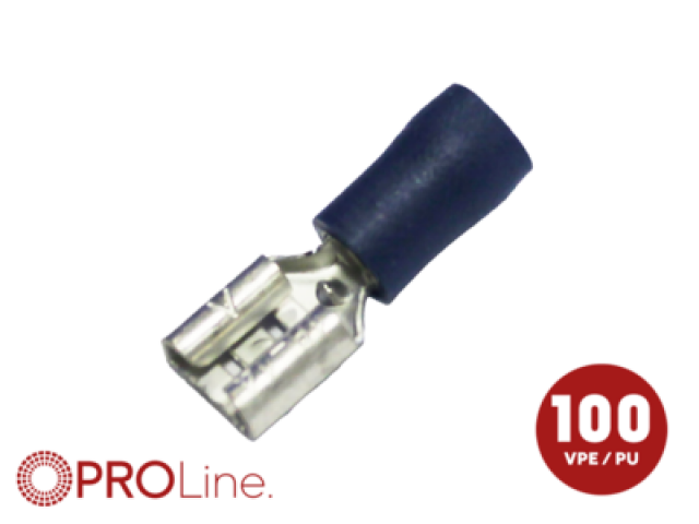 Kabelschoen 8.0x0.8 blauw (100stuks) ACV PROLine