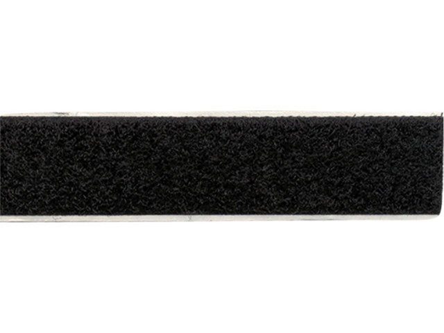 Klittenband Breedte 20 mm / Lengte 25 meter Zwart - zachte zijde