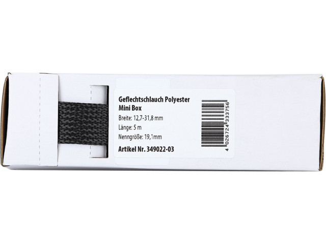 Gevlochten Kabelbescherming Mini Box 12.7 - 31.8 mm / Lengte 5 meter
