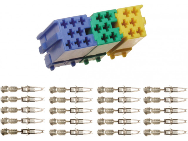 Montage set Mini ISO plug 23 stuks