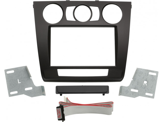 2-DIN Paneel BMW 1-Serie (E81 / E82 / E87 / E88) 2007-2013 Kleur: Zwart