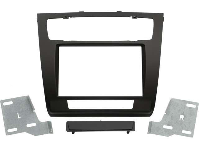 2-DIN Paneel BMW 1-Serie ( E81 / E82 / E87 / E88) 2007-2013 Kleur: Zwart