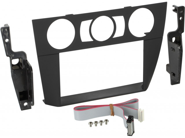 2-DIN Paneel BMW 3-Serie (E90/E91/E92/E93) 2006-2012 Kleur: Zwart