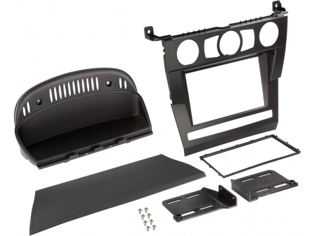 2-DIN Paneel BMW 5-Serie (E60) 2003-2007 Kleur: Zwart