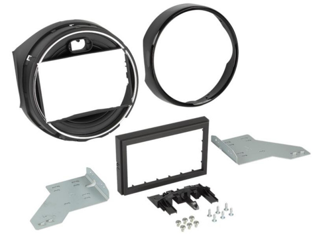 2-DIN Paneel Mini Cooper F55/F56 2014-2019 Kleur: Zwart