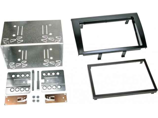 2-DIN Paneel Fiat Bravo 2007-2014 - Kleur: Piano Zwart