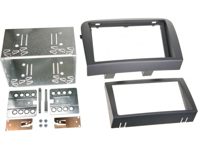 2-DIN Paneel Fiat Croma | 2005-2010 | Kleur: Zwart