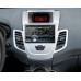 2-DIN Paneel Ford Fiesta met Multifunctioneel display 2008-2017 - Kleur: Zilver