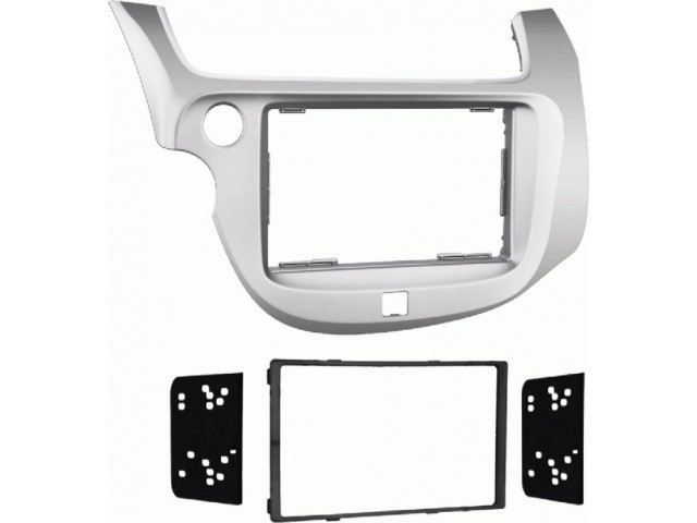 2-DIN radiopaneel Honda Fit/Jazz(GE) 2008-2015 zilver (METRA)