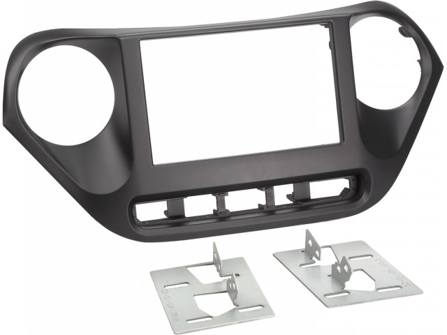 2-DIN Paneel Hyundai i10 2013-2019 - Kleur: zwart  