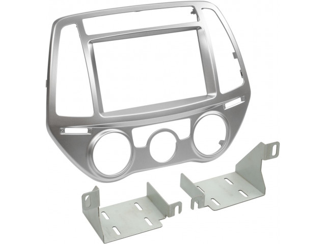 2-DIN Paneel Hyundai I20 2012-2014 Kleur: Zilver