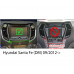 2-DIN Paneel Hyundai Santa Fé (DM) 2012-2019 Kleur: Zwart