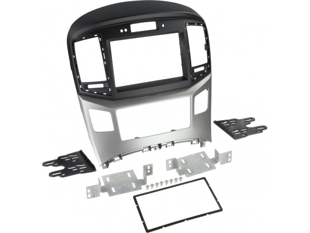 2-DIN Paneel Hyundai H1 2015-2019 Kleur: Zwart/ Zilver