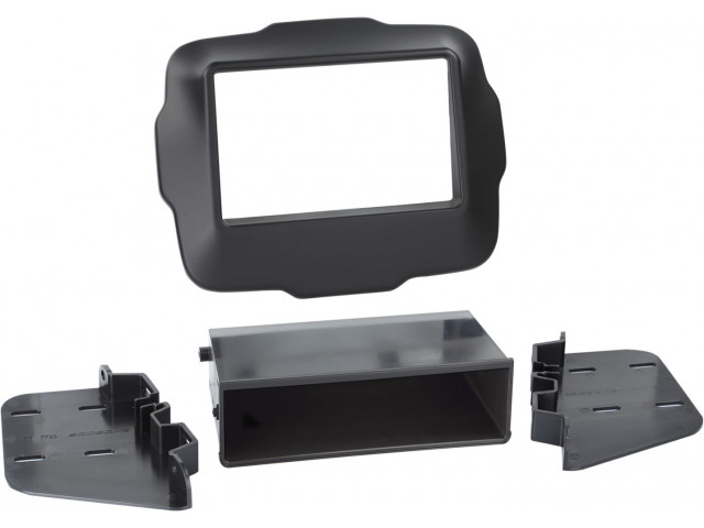 2-DIN Paneel Jeep Renegade 2014-2023  Kleur: Zwart