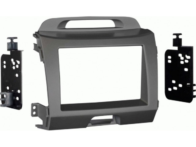 2-DIN radiopaneel Kia Sportage(SL) 08/2010-01/2016 grijs (METRA)