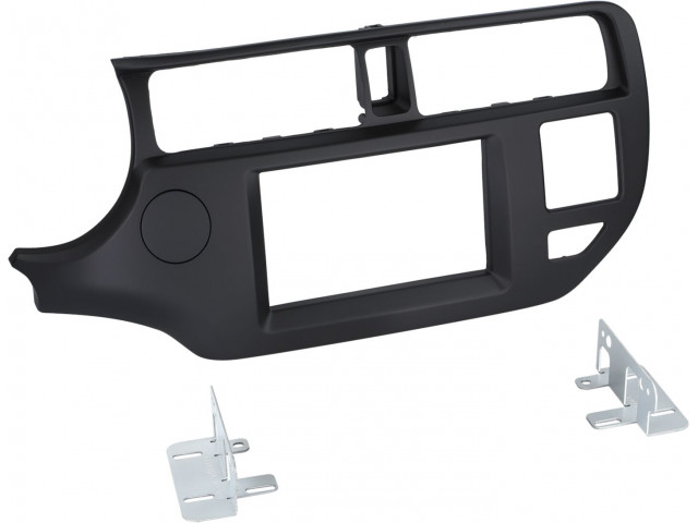 2-DIN Paneel Kia Rio 2011-2015  Kleur: Zwart 