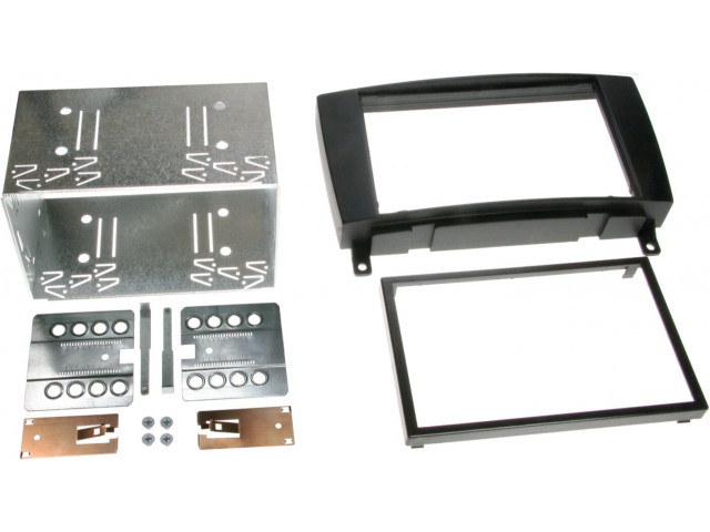 2-DIN Paneel Mercedes Benz CLK W209 facelift 2004-2010 Kleur: Zwart