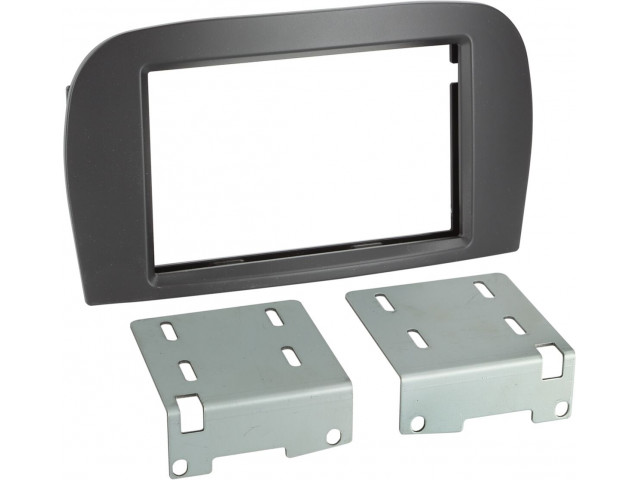 2-DIN Paneel Mercedes Benz SL-Klasse R230 2005-2011 Kleur: Zwart 