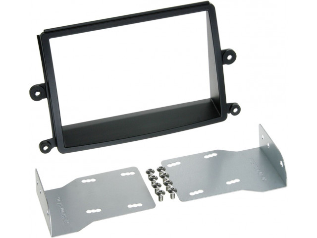 2-DIN Paneel Mitsubishi L 200 2006-2015 Kleur: Zwart