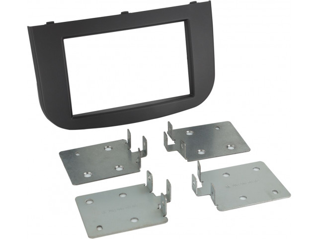 2-DIN Paneel Mitsubishi Colt | 2008-2012 | Kleur: Zwart