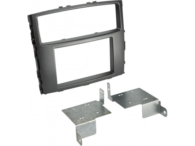 2-DIN Paneel Mitsubishi Pajero/Shogun 2006-2014 Kleur: donker grijs