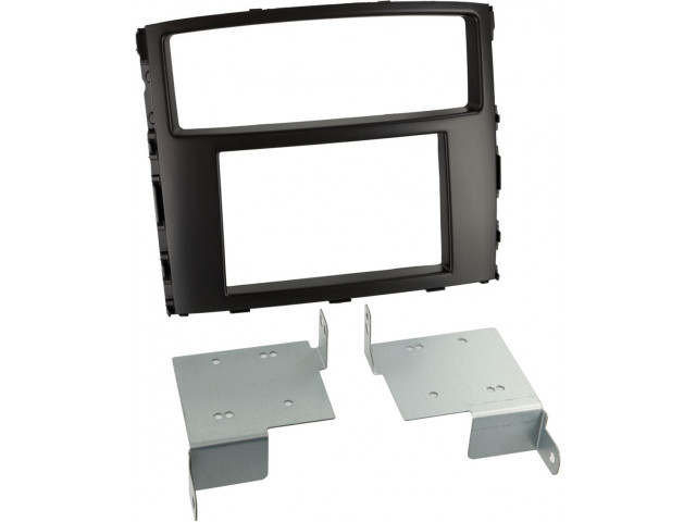 2-DIN Paneel Mitsubishi Pajero/Shogun 2014-2019 Kleur: Piano Zwart