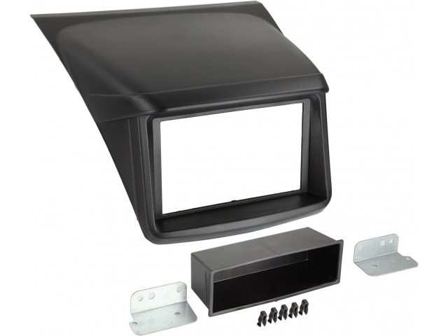 2-DIN Paneel Mitsubishi L200/ Sportero/ Strada Kleur: Zwart