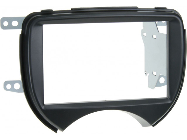 2-DIN Paneel Nissan Micra 2010-2013 Kleur: Zwart