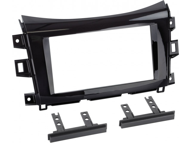 2-DIN Paneel Nissan Navara (NP300) 2016-2019 Kleur: Piano Zwart