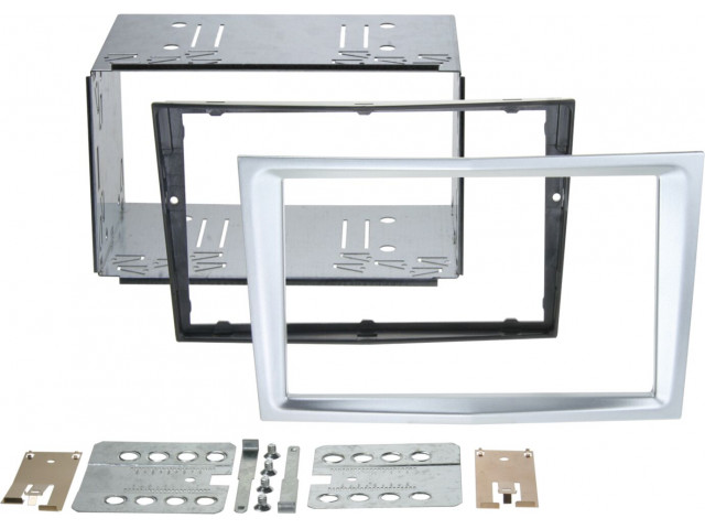 2-DIN Paneel Opel Astra - Corsa D - Zafira B - Kleur: Chrome 