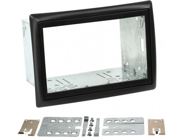 2-DIN Paneel Renault Mégane 2002-2010 - kleur: Zwart