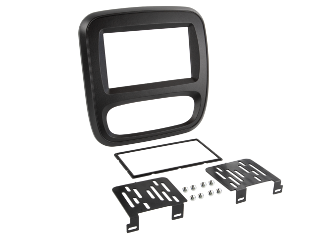 2-DIN Paneel Opel - Renault - Fiat - Nissan - Kleur : Zwart